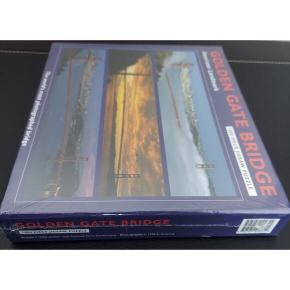 1000 Piece Jigsaw Puzzle Golden Gate Bridge National Parks Conservancy New Seal - Picture 3 of 7